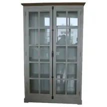 Casa Padrino Vitrine 136 x 43 x 222 cm Weiß