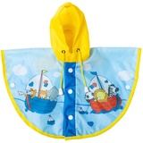 Heless 1172 - Regen-Cape für Puppen im Design Segelfreunde, wasserdicht, Größe 28 - 35 cm