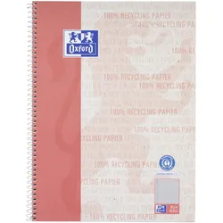 OXFORD Collegeblock Recycling, A4,+ 80 Blatt, kariert