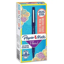 Paper Mate Flair, Medium, 1 Farben, Blau, Rundspitze, 1 mm, Blau