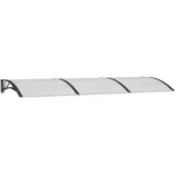vidaXL PC Türvordach 300 x 100 cm schwarz