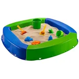 Buri Sandkasten Buri Premium Sandkasten aus Kunststoff in verschiedenen Farben blau|grün