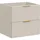 WFL GROUP Waschbeckenunterschrank, Niva hängend mit Rillenfronten in Matt Kaschmir, Holzwerkstoff, 60x57x46 cm, Badezimmer, Badezimmerschränke, Waschbeckenunterschränke