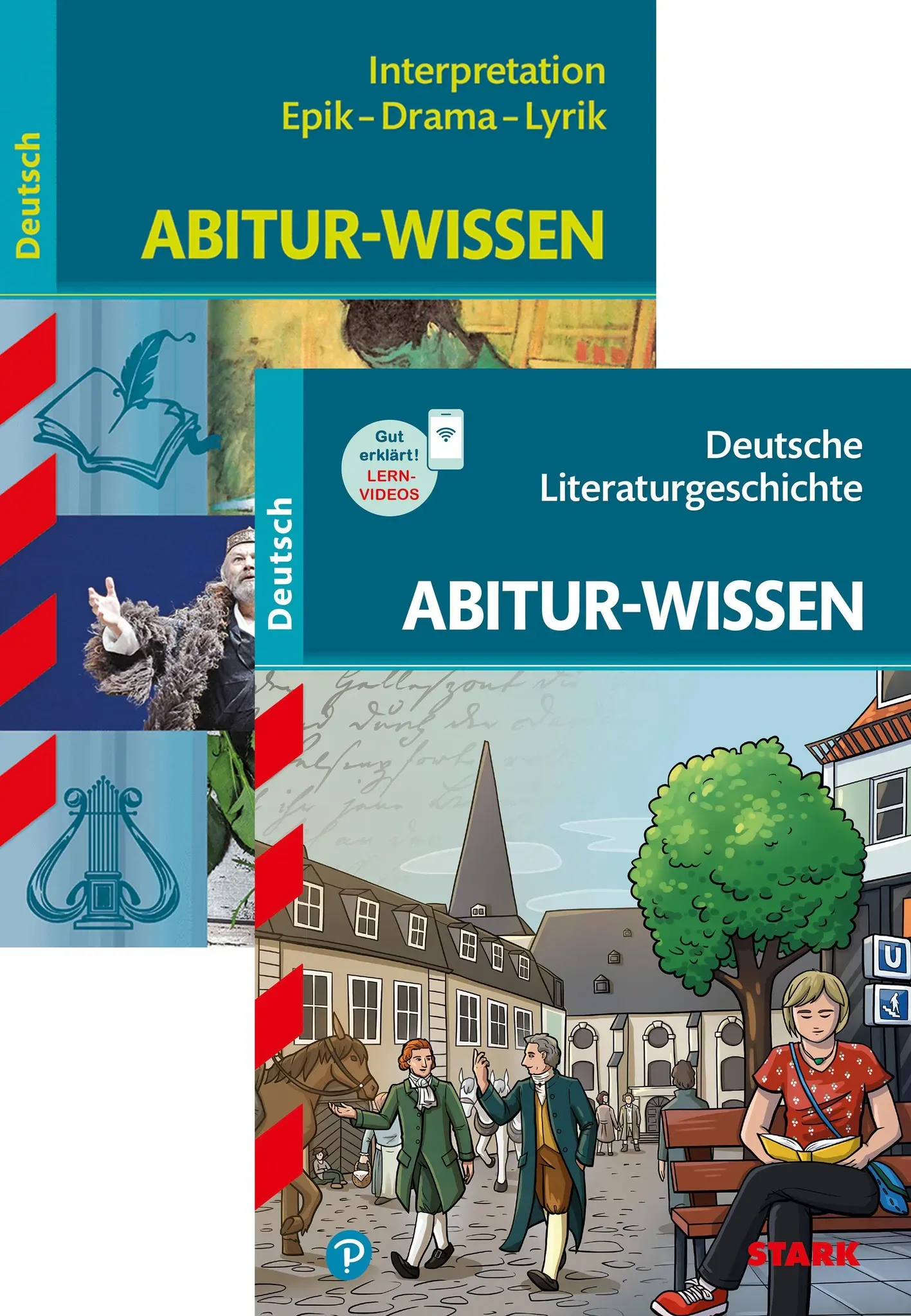 Abitur-Wissen Deutsch - Literaturgeschichte + Interpretationen Epik, Drama, Lyrik, Schulbücher