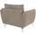 s-style möbel Sessel Benita Mikrofaser 75 x 85 x 90 cm Beige mit Wellenfederung