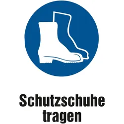 Gebotschild - Sicherheitsschuhe tragen