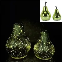 Online fuchs 2 Birnen aus Glas mit LED-Beleuchtung und