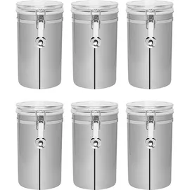 BUTLERS CANISTER Küchendose Silber 10 x 18 x 10 cm 1 l 6-teiliges Set