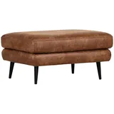 CARRYHOME Hocker, Cognac, Buche, massiv, rechteckig, 95x49x70 cm, Stoffauswahl, Wohnzimmer, Hocker, Sitzhocker