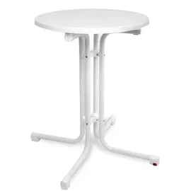 Beautissu Bistrotisch Ø 60 x 70 cm Weiß