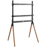 Maclean Brackets Maclean MC-926 Universal-TV-Ständer Fernseher Ständer 49-70" TV Standfuß bis 40kg max VESA 600x400 Kompatibel mit LCD LED OLED QLED Plasma Schwarz/Walnuss