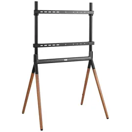 Maclean Brackets Maclean MC-926 Universal-TV-Ständer Fernseher Ständer 49-70" TV Standfuß bis 40kg max VESA 600x400 Kompatibel mit LCD LED OLED QLED Plasma Schwarz/Walnuss