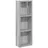 vidaXL Badezimmer-Wandschrank Regal 20 x 10 x 60,5 cm Grau