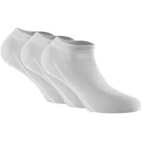 Rohner Basic Unisex Sneaker Socken, Multipack - Bambus Weiß