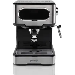 Siebträger Kaffeemaschine 15 bar  ESCM15DBK (Schwarz, Edelstahl) 