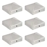 vidaXL Pfostenkappen Pyramide 71 x 71 mm 6 St.