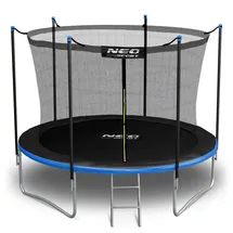 Neo-Sport Trampolin Outdoor Kinder Gartentrampolin Sicherheitsnetz Innen Leiter Gepolsterte Stangen Wetterfest Rostfrei Belastbar
