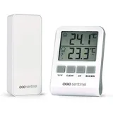 SCS Sentinel - HCN0066 Digitales Thermometer mit Funk-Außensonde - Funk-Thermometer - Thermometer Innen Außen - Wetterinstrument - DigiThermo Indoor/Outdoor