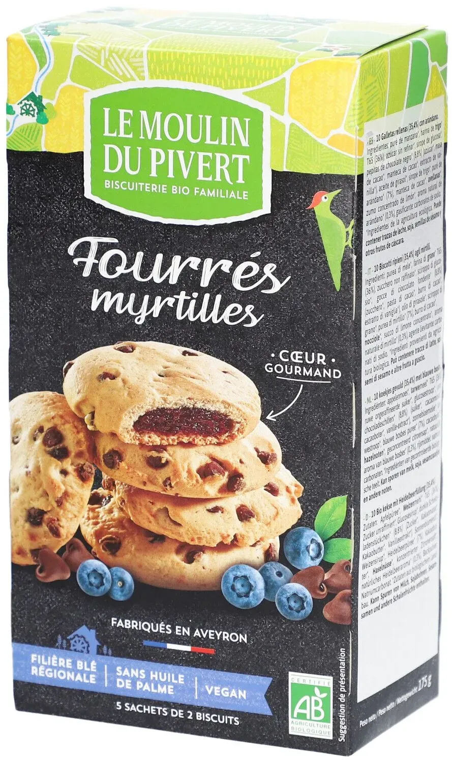 LE Moulin DU Pivert Gefüllte Cookies mit Heidelbeeren