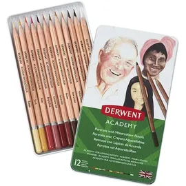 Derwent Academy Skintones Aquarellstifte farbsortiert, 12 St.