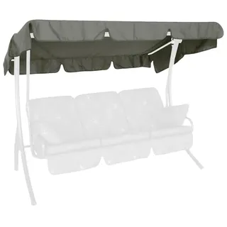 Angerer Freizeitmöbel Sonnendach - passend für viele 3-Sitzer Hollywoodschaukeln - Schaukeldach Made in Germany (Swingtex dunkelgrau, 210 x 145 cm