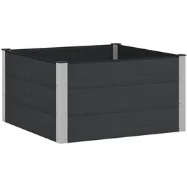 vidaXL Hochbeet 100 x 100 x 54 cm Schwarz
