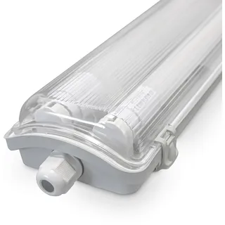LUXULA LED Wannenleuchte mit 2x18W Röhren, 120cm, IP65
