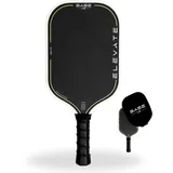 BASE12 Pickleball Schläger Carbon – Premium Paddle 16mm, Raue Oberfläche für Kontrolle & Spin – Ideal für Anfänger & Profis