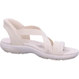 SKECHERS 163574 NAT REGGAE SLIM - SUMMER SPARKLE Beige Sandal Gr. 42