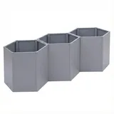 Mendler Hochbeet HWC-P64 77 x 264 x 100 cm Grau