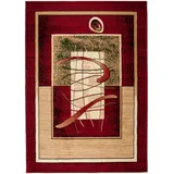 Tapiso Teppich, Rot, Beige, Textil, 300x400 cm, Teppiche & Böden, Teppiche