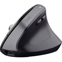 Trust Bayo+ Multidevice Ergonomic Wireless Mouse schwarz, ECO zertifiziert,