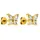 Purelei Ohrstecker Butterfly gold Edelstahl 6,8 x 8 mm