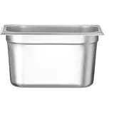 HENDI Gastronormbehälter, Temperaturbeständig von -40° bis 300°C, Heissluftöfen-Kühl- und Tiefkühlschränken-Chafing Dishes-Bain Marie, 4L, GN 1/4, 265x162x(H)150mm,