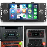 CAMECHO Android 13 Autoradio mit Navi für Jeep Chrysler 300C Chrysler PT Cruiser Dodge RAM 2004-2008, Doppel Din Autoradio mit 6,2 Zoll Bildschirm Bluetooth RDS/FM MirrorLink und USB