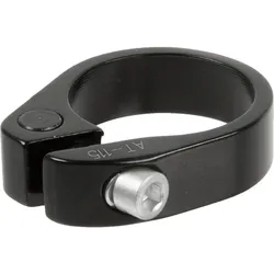 Zoom Sattelstiftklemme 34.9 mm schwarz - unverzichtbares Fahrradzubehör SCHWARZ ONE SIZE