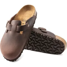 Birkenstock Boston Nubukleder geölt schmal habana 42