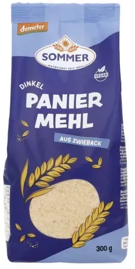 Sommer Dinkel Paniermehl aus Zwieback demeter