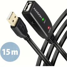 AXAGON USB-A auf USB-A 15 m Schwarz