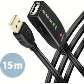 AXAGON USB-A auf USB-A 15 m Schwarz