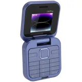 Jectse Klapphandy für Senioren, 2G-Handy mit Entsperrten Großen Tasten und Klarem Klang, Dual-SIM-Dual-Standby, Dual-Bildschirme, Quadratisches, Zusammenklappbares -Basistelefon, (Purple)