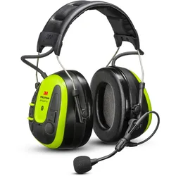 3M PELTOR WS ALERT X+ Headset, 30 dB, Bluetooth MultiPoint-Technologie, Kopfbügel, kompatibel mit mobiler App, leuchtendes Gelb, MRX21A3WS7