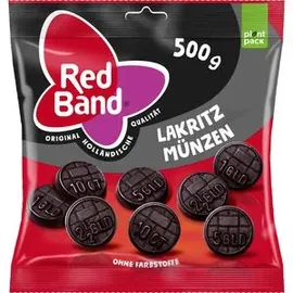 Red-Band Lakritz Lakritz Münzen, würzig, ohne künstliche Farbstoffe, 500 g