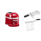 KitchenAid Artisan Toaster 5KMT2204 EER inkl. Brötchenaufsatz empire red