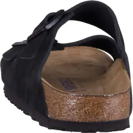 Birkenstock Arizona Weichbettung Veloursleder schmal schwarz 41