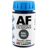 Alex Flittner Designs Lackstift RAL 7021 Schwarzgrau glänzend 50ml Holz Metall Möbel Bad Retuschierlack Reparaturlack