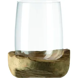 LEONARDO Windlicht Terra Glas Braun