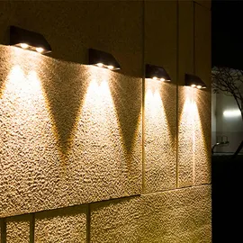 Lumisky 4 x Solar-LED-Wandleuchten, warmweiß, 4 x KYLA