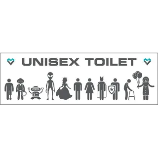 Dreifke Dreifke® Aufkleber | Toilette Unisex, Folie, selbstklebend, 200x65mm