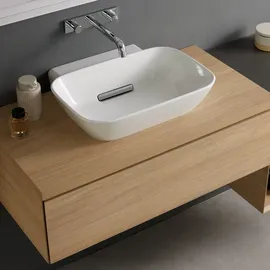 Geberit One 90x3x47cm, Eiche/Mela Holz, Ausschn mit.